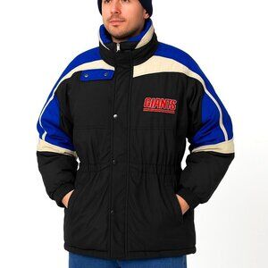 Vintage NEW YORK GIANTS Starter Jacket NFL Football Duck Down Parka Coat